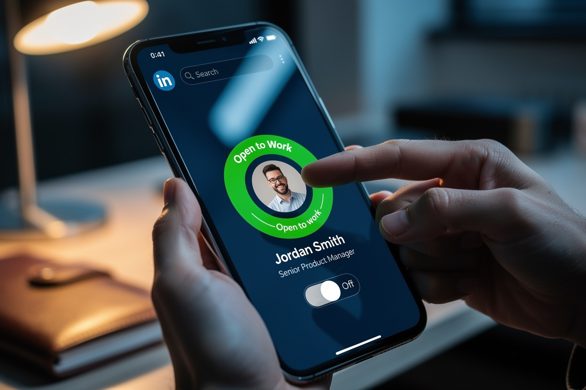Comment enlever le badge Open to Work sur LinkedIn